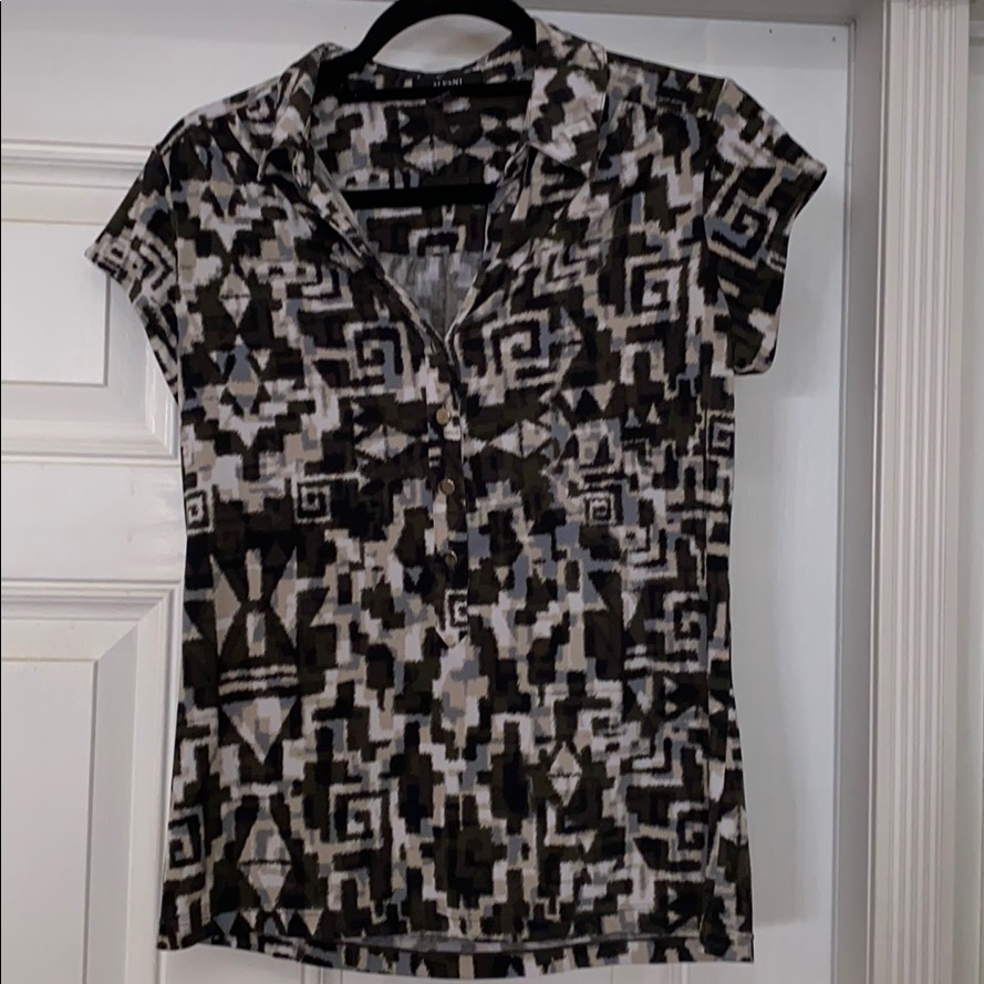 Button Collared Blouse